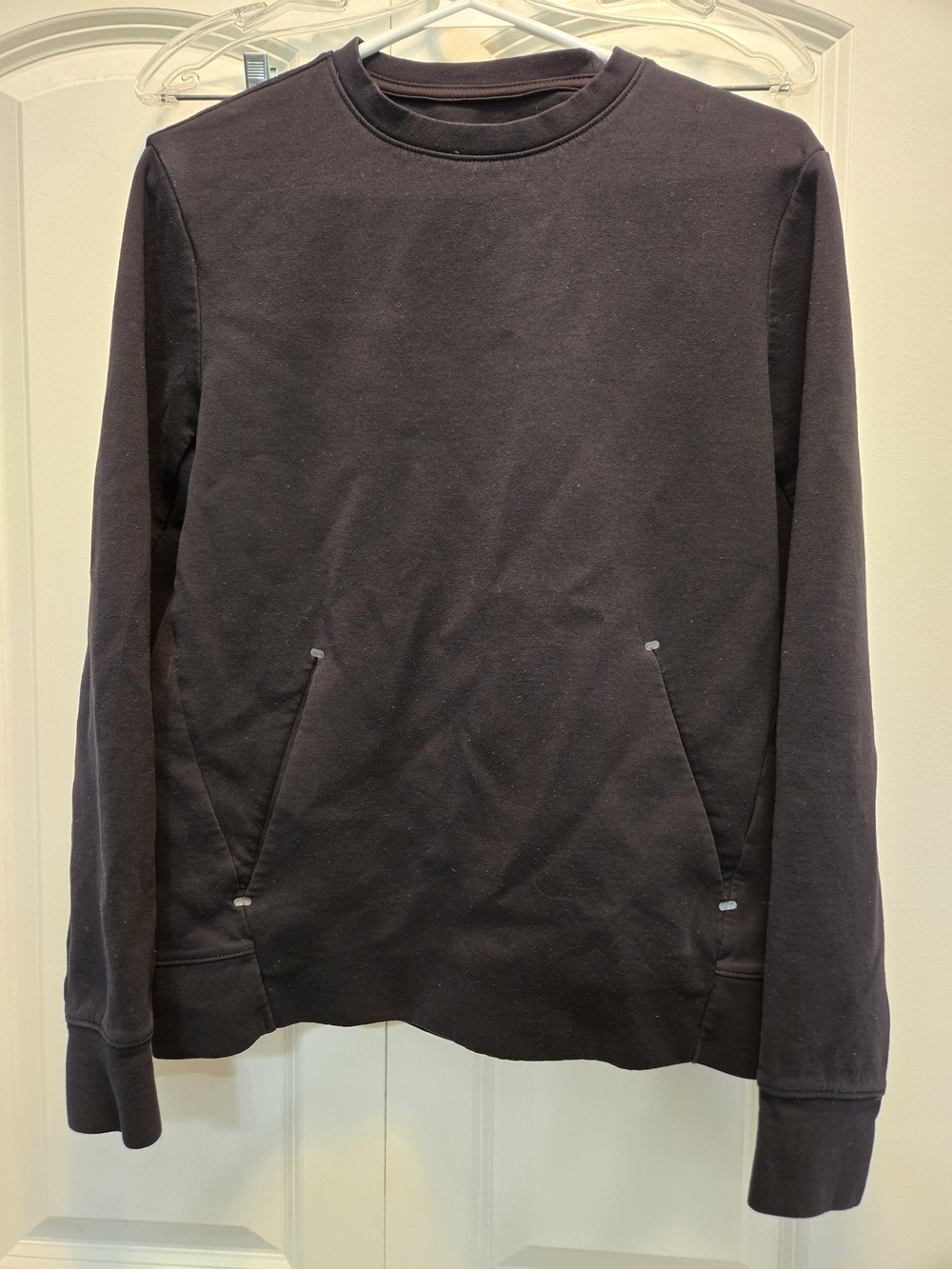 Old Navy Black Crewneck Sweatshirt with Front Pouch